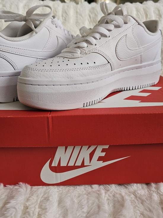 Nike Shoes - Nike Women’s White Platform Low-Top Sneakers